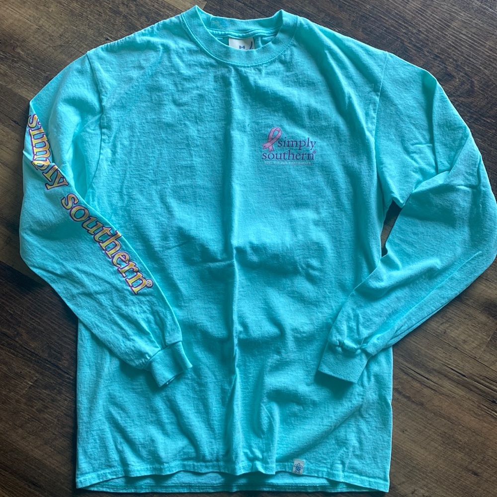 Simple southern breast cancer awareness  long sleeve size medium